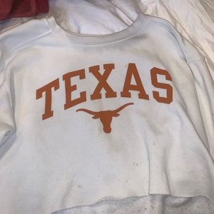 University of Texas Austin cropped hoodie